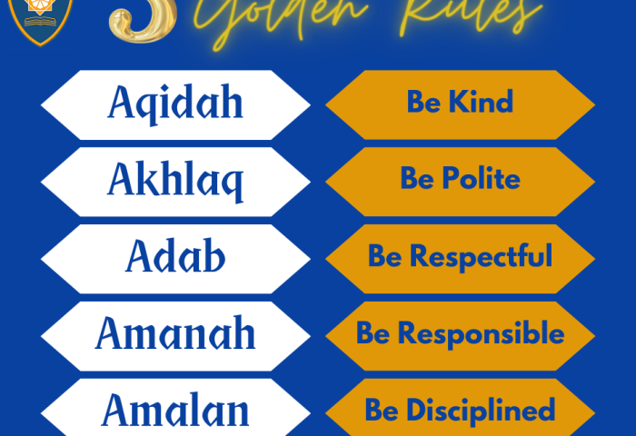 This image explains how our core values are changed into 5 Golden Rules