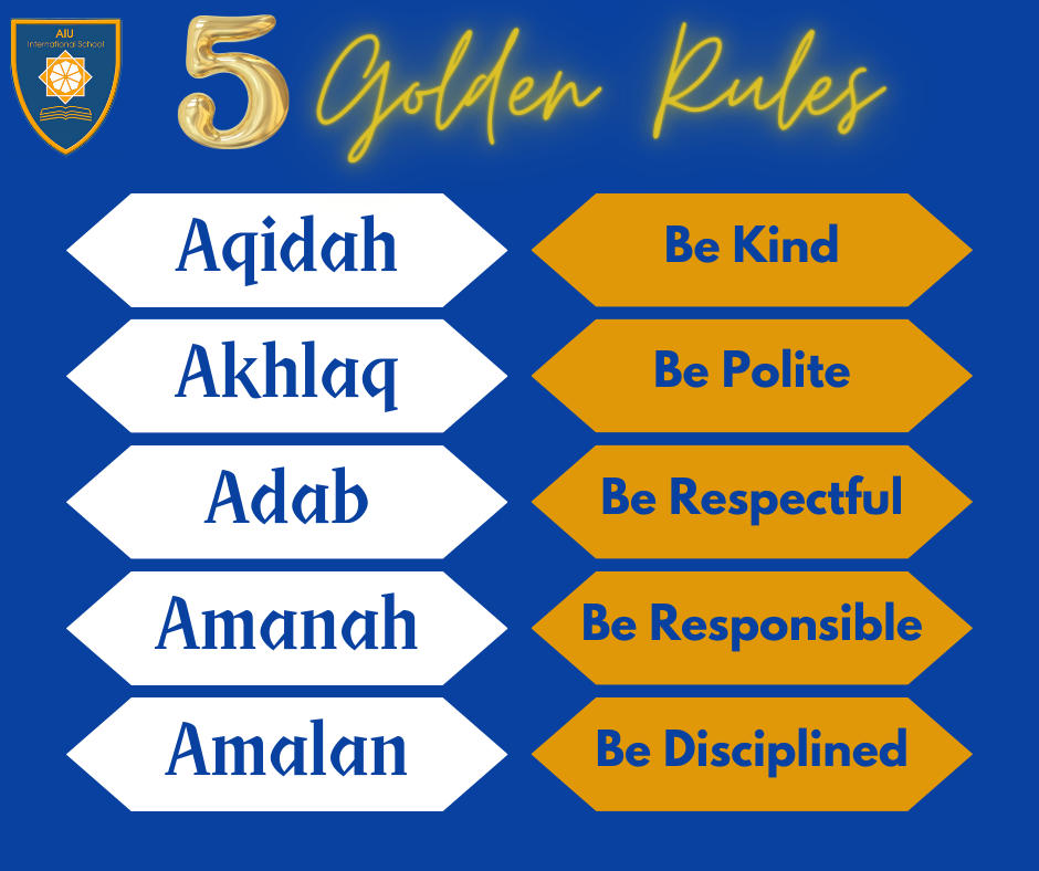 This image explains how our core values are changed into 5 Golden Rules